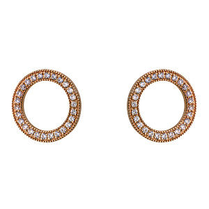 Золотые серьги с циркониями (1б_с-178) картинка Золотые серьги с циркониями (1б_с-178) фотография