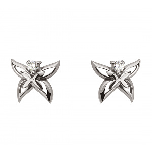 Золоті сережки з діамантами (2с-139) фотографія