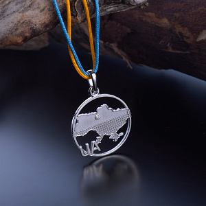 Золотой кулон с бриллиантом (2б_п-250) фотография