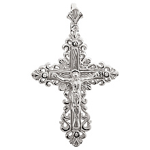 Золотой крестик с камнями Swarovski (2б_п-022)