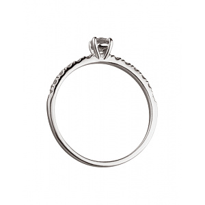 Золотое кольцо с бриллиантами (01-200413819) фотография