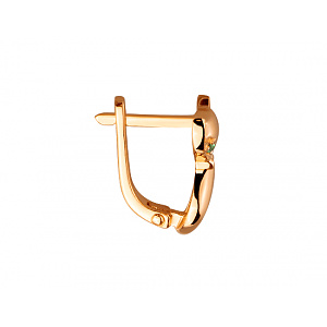 Золотые серьги с цирконием куб. (01-200481219) фотография