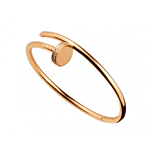 Золотий браслет з діамантами (01-200740119) фотографія