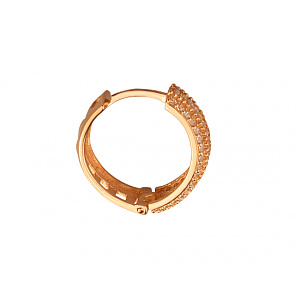 Золоті сережки з фіанітом (цирконієм куб.) (01-200740219) фотографія