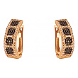 Золотые серьги с фианитом (цирконием куб.) 01-200761619 фотография 1