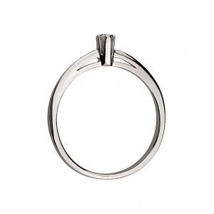 Золотое кольцо с бриллиантом (01-200785619) фотография