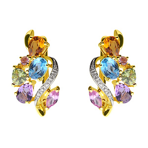 Золотые серьги  (01-15993820) фотография