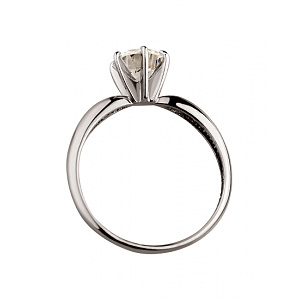 Золотое кольцо с цирконием куб. (01-19140420) фотография