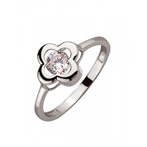 Золота каблучка з цирконієм куб. (01-200258020) фотографія