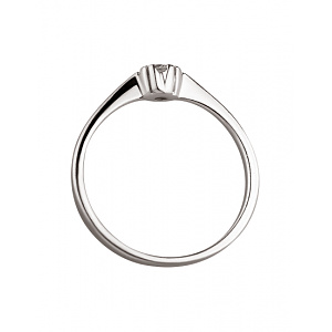 Золота каблучка з діамантом (01-200438320) фотографія