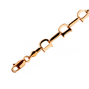 Золотой браслет с цирконием куб. (01-200481120) фотография