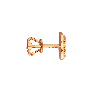 Золотые серьги с цирконием куб. (01-200539520) фотография