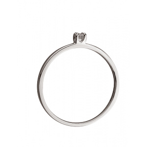 Золота каблучка з діамантом (01-200542720) фотографія