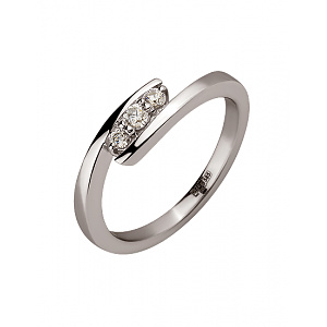 Золота каблучка з цирконієм куб. (01-200581620) фотографія