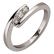 Золота каблучка з цирконієм куб. (01-200581620)