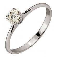 Золота каблучка з діамантом (01-200590120)