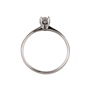 Золота каблучка з діамантом (01-200590120) фотографія