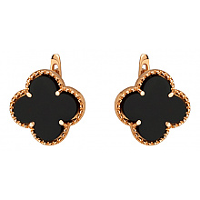 Золоті сережки з фіанітом (цирконієм куб.) (01-200746020)