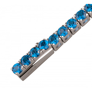 Золотий браслет з топазами (2б_б-027) фотографія