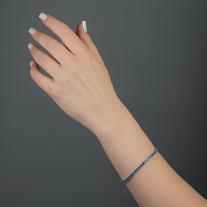 Золотой браслет с топазами (2б_б-027) фотография