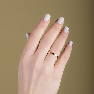 Золота обручка  (1к-283) фотографія