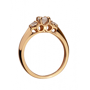 Золотое кольцо с цирконием куб. (01-18952821) картинка Золотое кольцо с цирконием куб. (01-18952821) фотография