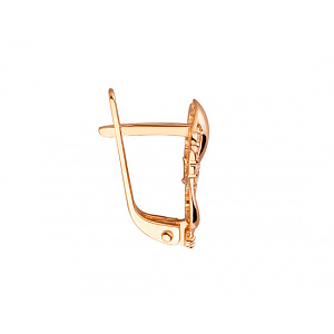 Золоті сережки з цирконієм куб. (01-200092621) фотографія