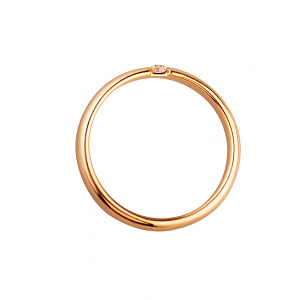 Золота каблучка з діамантом (01-200191421) фотографія