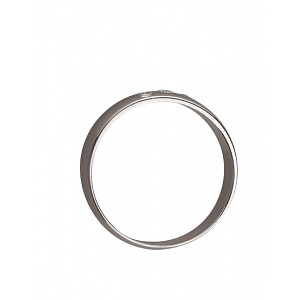 Золота обручка з діамантами (01-200258021) фотографія