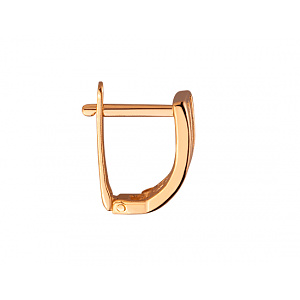 Золотые серьги с цирконием куб. (01-200295221) фотография