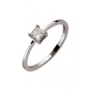 Золотое кольцо с бриллиантом (01-200374221) фотография