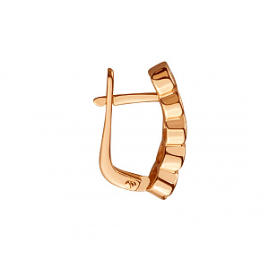 Золотые серьги с цирконием куб. (01-200473921) фотография