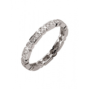 Золота каблучка з цирконієм куб. (01-200492321) фотографія