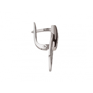 Золоті сережки з цирконієм куб. (01-200559621) фотографія