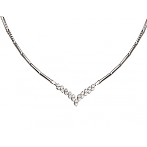 Золоте кольє з діамантами (01-200740121) фотографія