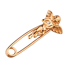 Золота шпилька з фіанітом (цирконієм куб.) (01-200740221)