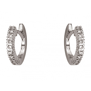 Золотые серьги с бриллиантами (01-200805821) фотография