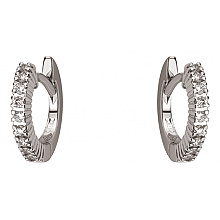 Золотые серьги с бриллиантами (01-200805821)