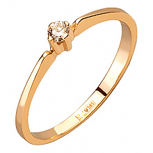 Золота каблучка з діамантом (01-200805921)