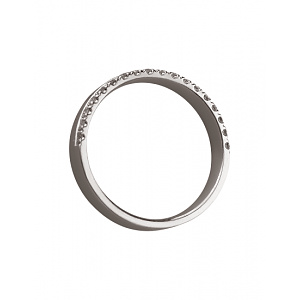 Золота каблучка з діамантами (01-200845121) фотографія