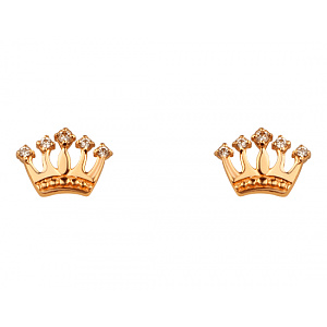 Золоті сережки з фіанітом (цирконієм куб.) (01-200858121) фотографія