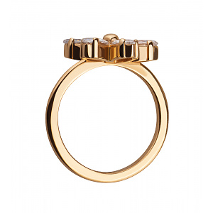 Золотое кольцо с фианитами (1к-261) фотография