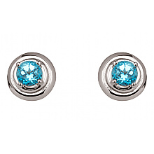 Золотые серьги с топазами (2б_с-071)