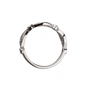 Золотое кольцо с цирконием куб. (01-19043222) фотография