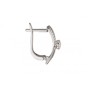 Золотые серьги с фианитом (цирконием куб.) (01-200055222) фотография