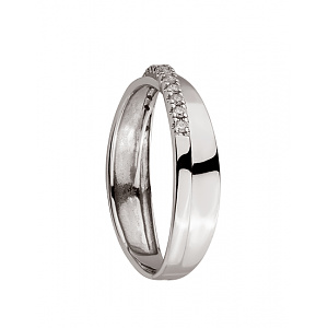 Золота каблучка з діамантами (01-200535122) фотографія