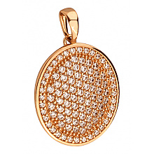 Золотой кулон с фианитом (цирконием куб.) (01-200788522)