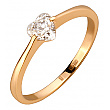 Золотое кольцо с фианитом (цирконием куб.) 01-200879922 фотография 1