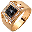 Золота каблучка з камінням Swarovski 10б_к-051 картинка №1 Золота каблучка з камінням Swarovski 10б_к-051 фотографія 1