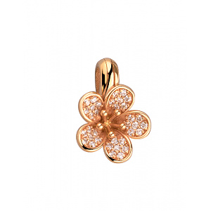 Золотой кулон с циркониями (1б_п-236) фотография